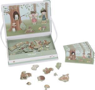Actual product image Little Dutch Magnet Puzzle Forest Friends FSC