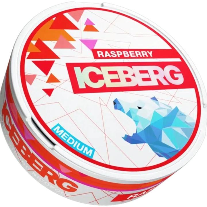 Iceberg Snus MEDIUM - Raspberry 12g (Nicotine Pouches, 20 mg)