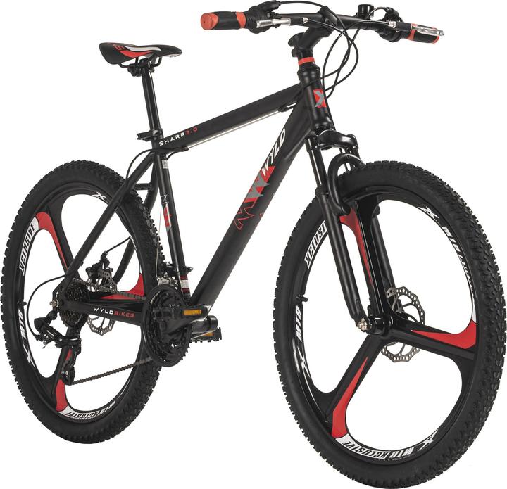 Produktbild Wyld Mountainbike Hardtail 26" Sharp Schwarz 21 Gänge (46 cm)