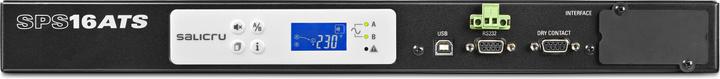 Image du produit Salicru SPS 16 ATS - Montable sur rack - 1U - LCD - 9 sorties CA - noir - gris