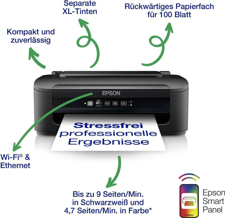 Actual product image Epson WorkForce WF-2110W (Ink, Colour)