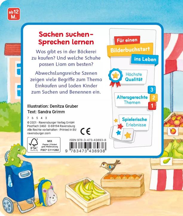 Produktbild Ravensburger Mein erstes Sachen suchen: Beim Einkaufen (Deutsch, Sandra Grimm, Denitza Gruber, 2021)