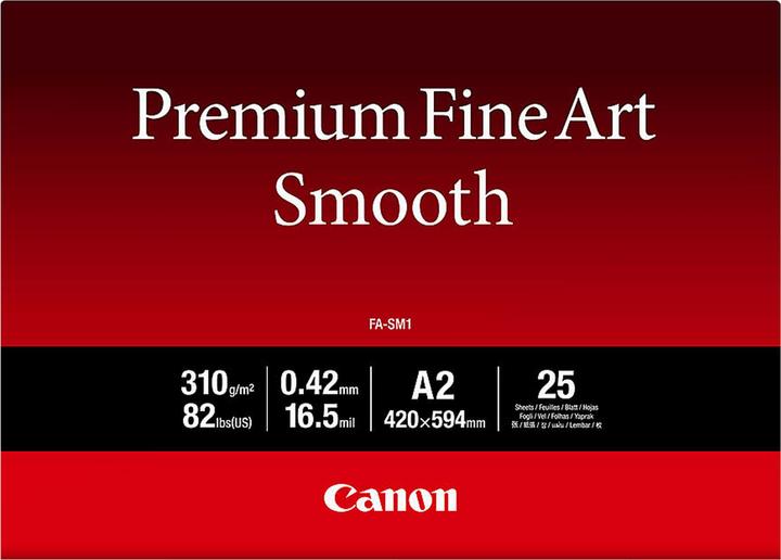 Actual product image Canon Premium Fine Art Smooth (310 g/m², 25 x, A2)