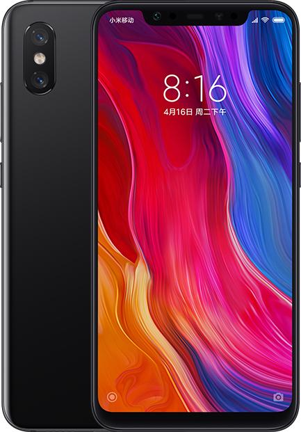 Produktbild Xiaomi Mi 8 (64 GB, Black, 6.21", Dual SIM, 12 Mpx, 4G)