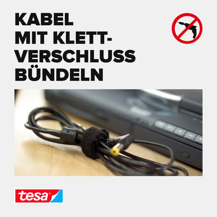 Productafbeelding tesa Aan & uit kabelmanager (Klittenband kabelbinder, 5000 mm, 1 Pcs.)