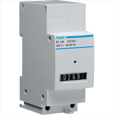 Actual product image Hager Operating hours counter DIN35