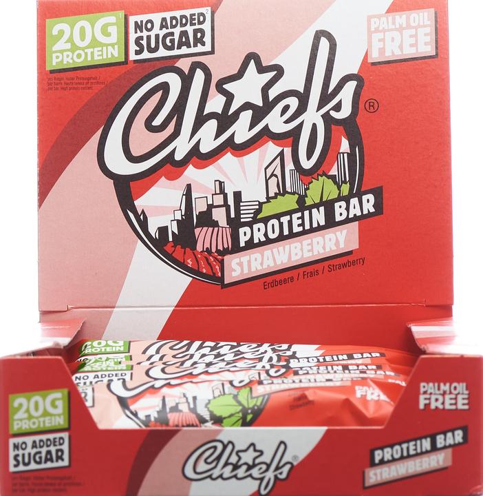 Produktbild Chiefs Protein Bar (Erdbeere, 12 Stk., 660 g)