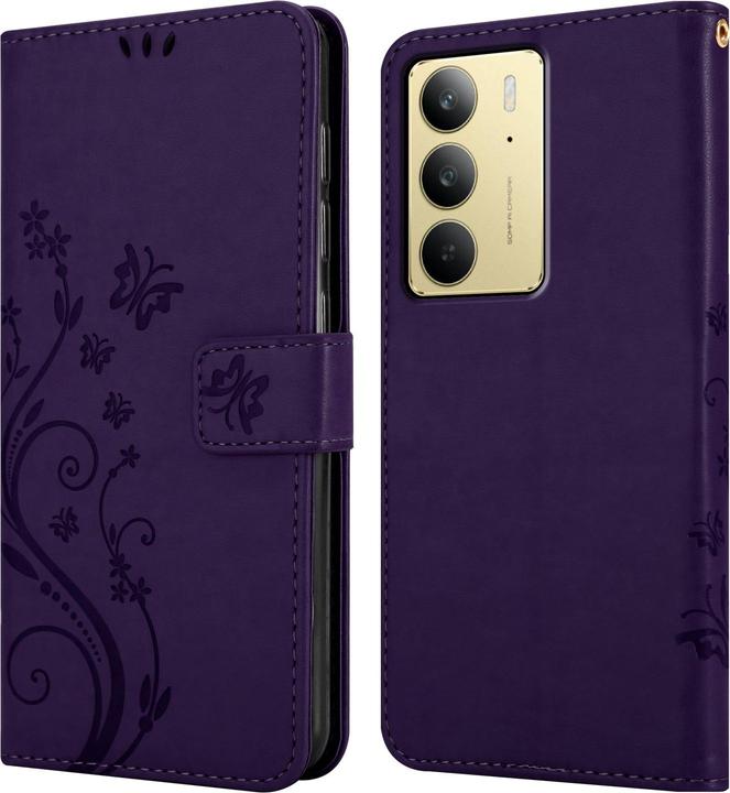 Actual product image Cadorabo Case for Realme C75 Flower Book (Siemens CC75)