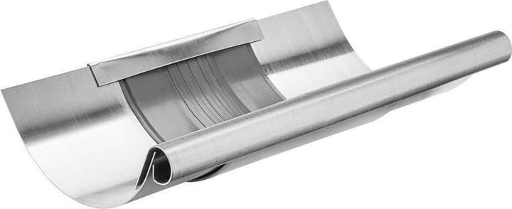 Produktbild Grömo Zink-Rinnen-Dilatation 400x0,7x260mm, halbrund, mit Blende