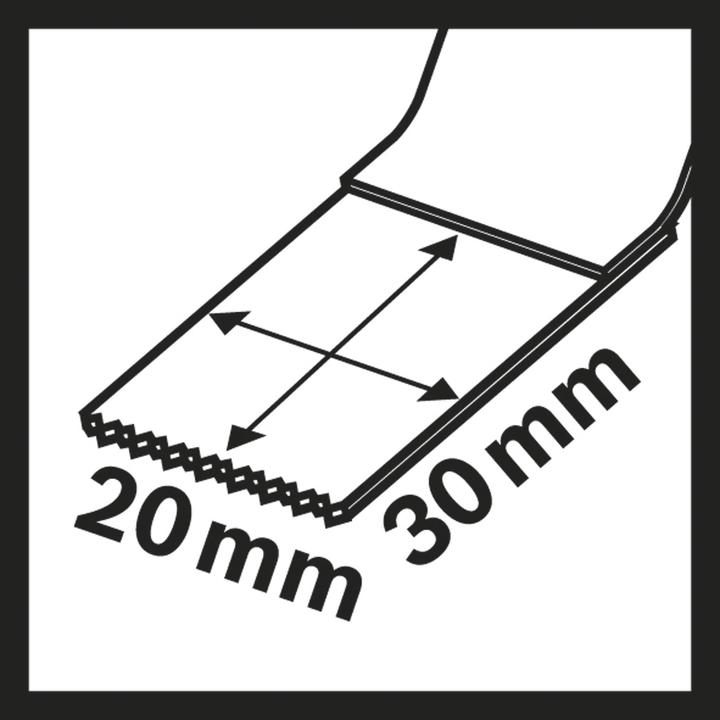 Immagine prodotto Bosch Professional Zubehör Lama per taglio a tuffo BIM AIZ 20 AB, Legno e metallo, 30 x 20 mm, confezione da 5