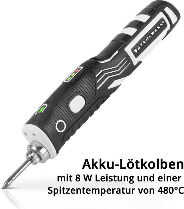 Immagine prodotto Stahlwerk Saldatore a batteria BLK-8 ST con temperatura di saldatura di 480°C in un set completo