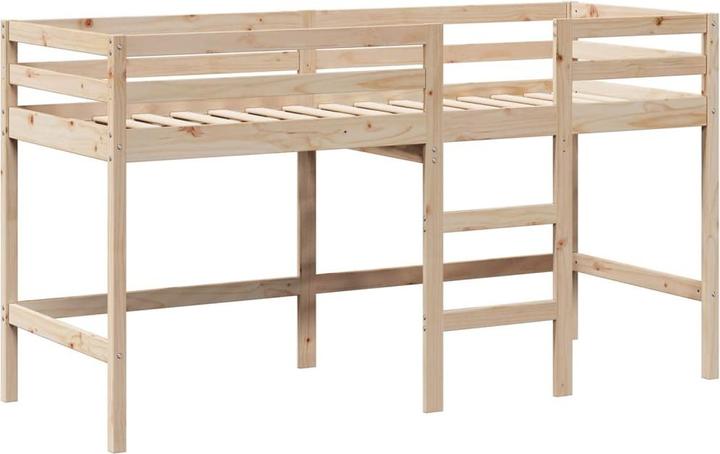 Actual product image VidaXL Loft bed with ladder roof bed children's bed play bed 90x190cm solid wood (90 x 190 cm)