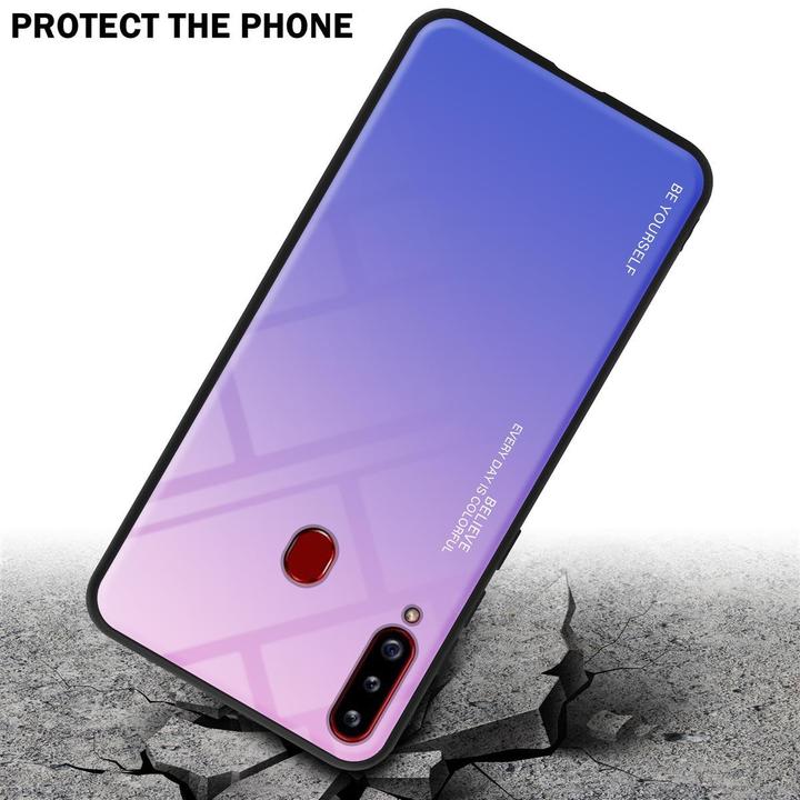Productafbeelding Cadorabo TPU 2 kleuren glasdekking (Samsung Galaxy A20)