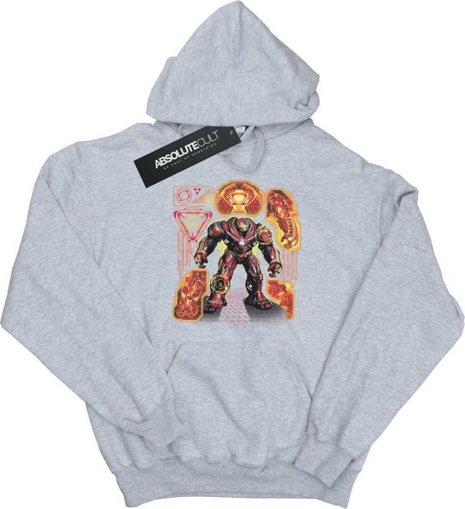 Immagine prodotto Avengers Infinity War Hulkbuster Blueprint Felpa con Cappuccio Ragazzi (128)