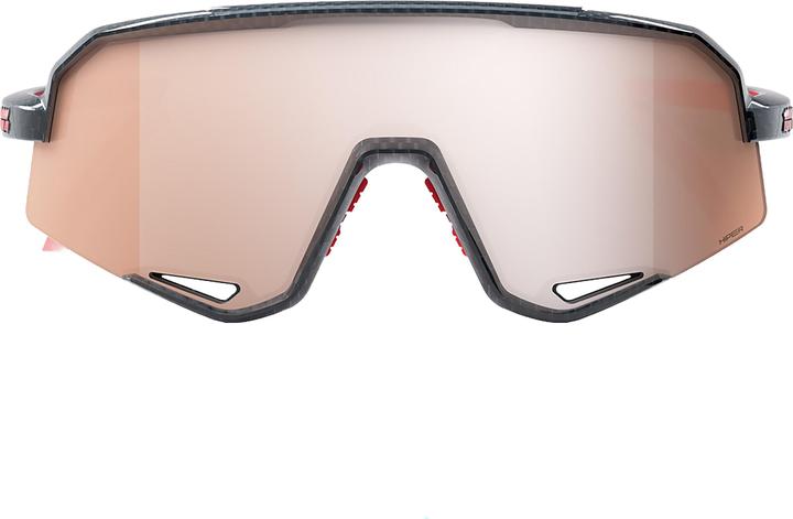 Produktbild 100% Slendale - Gloss Crabon Fiber - HiPPER Crimson-Silver L (Gloss Carbon Fiber, HiPER Crimson-Silver Lens)