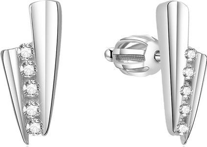 Beneto Silver shimmering earrings AGUP1435S (L)