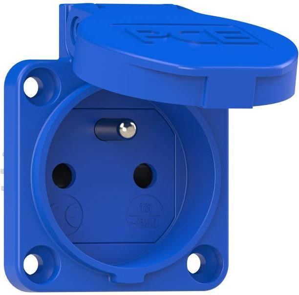 Actual product image PCE PC Electric 108-0bc Socket outlet with earthing contact IP54 Blue