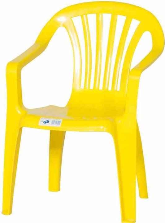 Image du produit ProGarden Fauteuil empilable Sedia Baby 38x38x52 cm en plastique jaune (Fauteuil pour enfants)