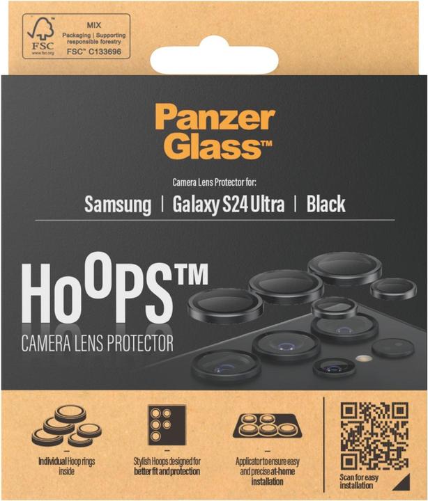 Produktbild PanzerGlass Hoops Camera Lens Protector (1 Stück, Samsung Galaxy S24 Ultra)