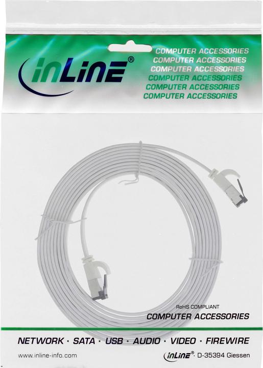 Productafbeelding InLine Patchkabel plat (U/FTP, CAT8.1, 0.50 m)