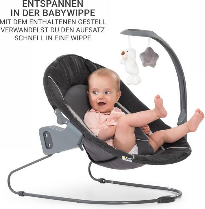 Produktbild Hauck Hochstühle Beta Plus Dark Grey 5-tlg. Newborn Set - Hochstuhl (Hochstuhl)