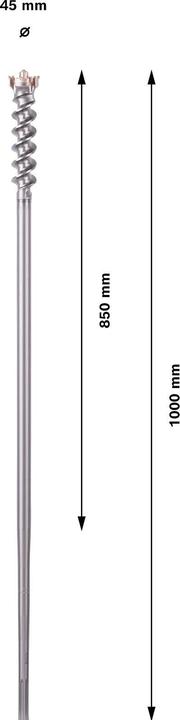 Image du produit Bosch Professional Zubehör Foret PRO SDS max-9 Break Through, 45 x 850 x 1000 mm (45 mm)