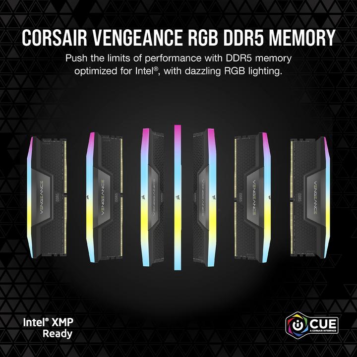Produktbild Corsair Vengeance RGB (2 x 24GB, 6000 MHz, DDR5-RAM, DIMM)