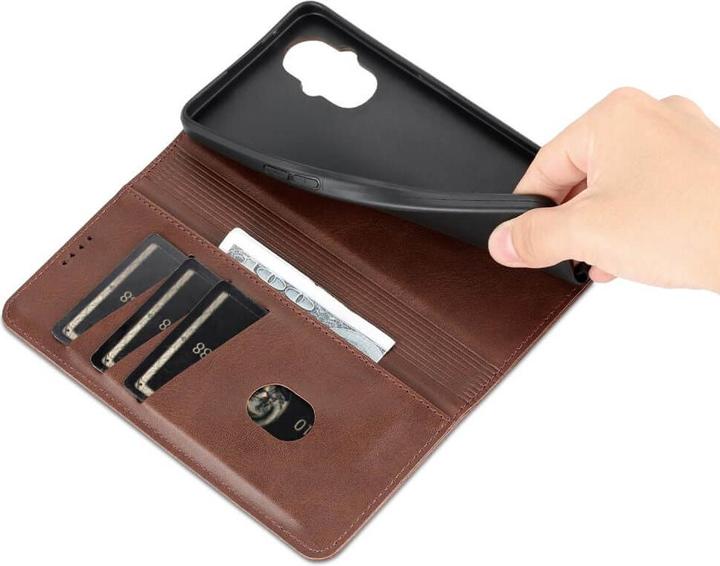 Produktbild Cover-Discount OPPO Reno8 Lite - Stand Flip Case Hülle braun (Oppo Reno 8 Lite 5G)