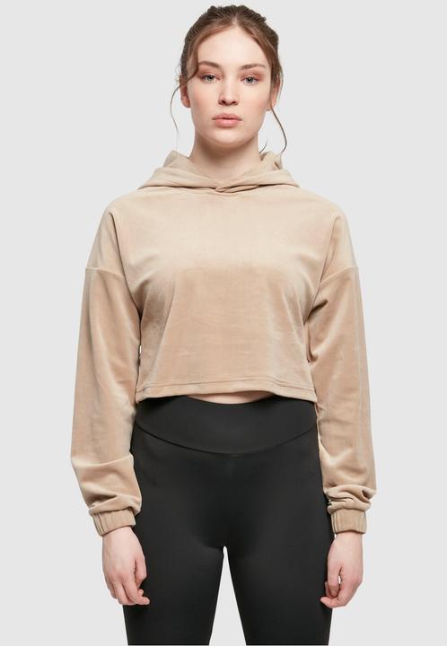 Image du produit Urban Classics Sweat à capuche croisé en velours pour femmes (L)