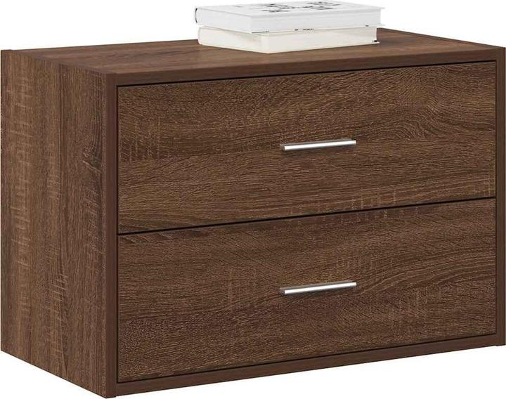 Produktbild VidaXL Schrank mit 2 Schubladen Braun Eichen-Optik 60x31x40 cm (60 x 31 x 40 cm)