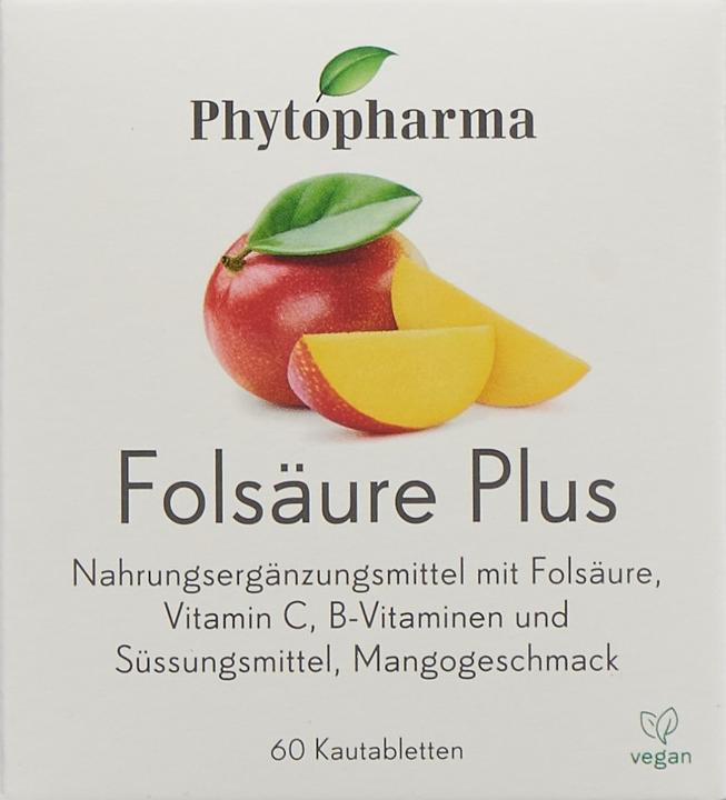 Produktbild Phytopharma Folsäure Plus (60 Stück, Tabletten, 133 g)