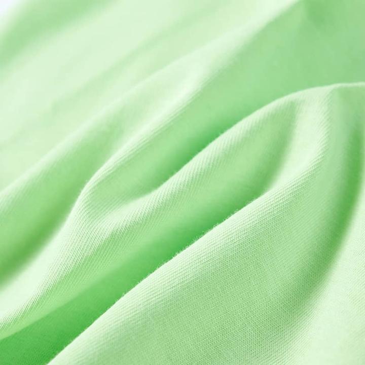 Actual product image VidaXL Children's T-shirt lime green 104,Material: 100 % cotton,Colour (104)