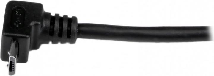 Image du produit StarTech 1m USB 2.0 A to Micro B cable angle upwards - Black - USB A / Micro B data cable / connection cable (1 m, USB 2.0)