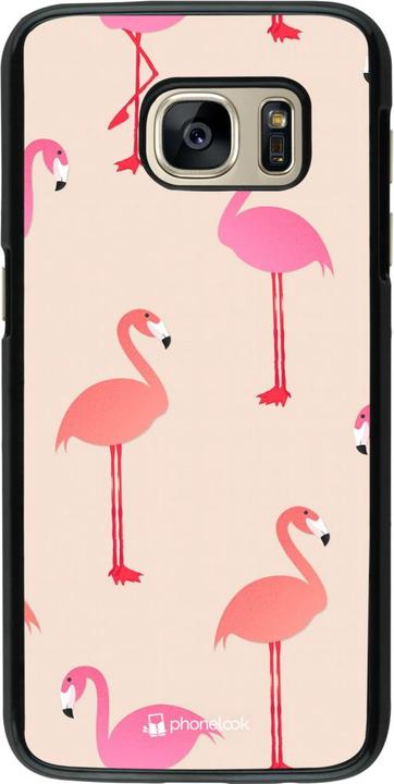 Actual product image PhoneLook Cover Pink Flamingos Pattern (Samsung Galaxy S7)