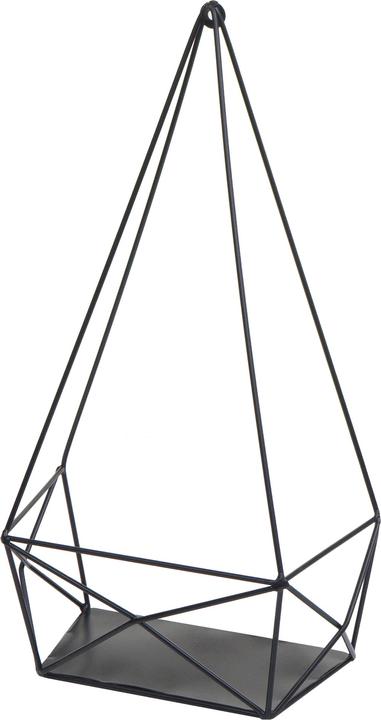 Image du produit Mendler Étagère murale HWC-K79, métal 44x23x11cm - noir