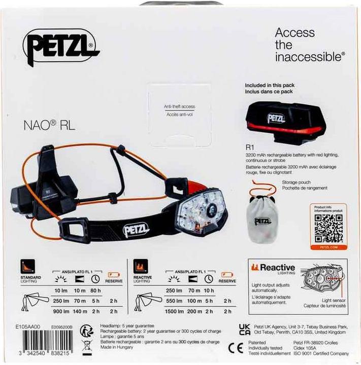 Produktbild Petzl Nao Rl (1500 lm)