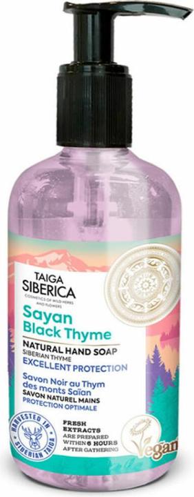 Immagine prodotto Natura Siberica Taiga Sayan Sapone per le mani al timo nero 300ml (Sapone liquido, 300 ml)