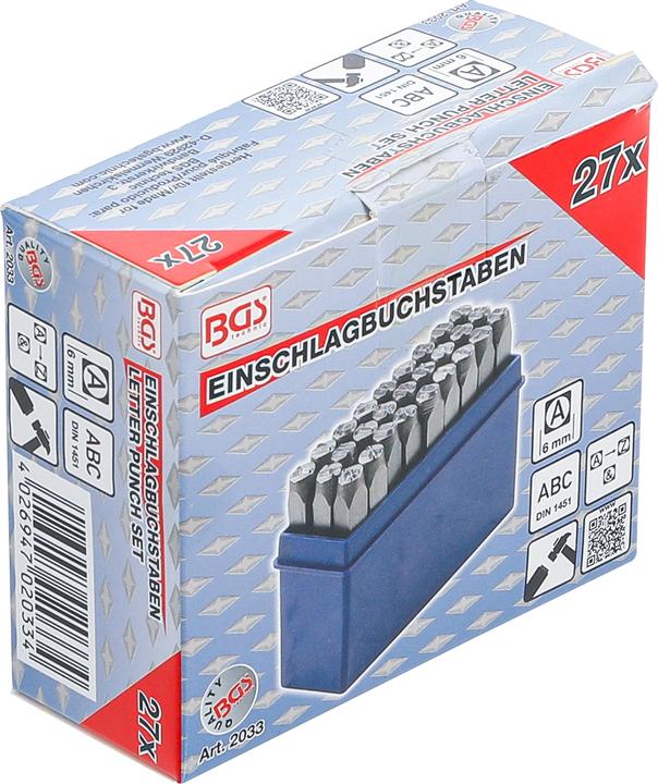 Produktbild BGS Einschlagbuchstaben