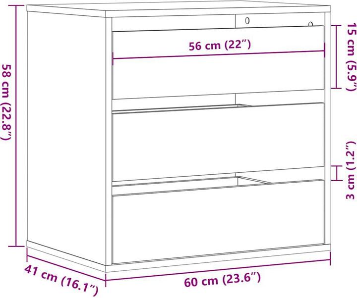Produktbild VidaXL Lark (60 x 41 x 58 cm)