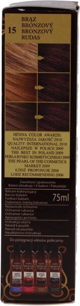 Image du produit Venita - Henna Color Coloring Lotion From Henna Ecstraktem 15 Bronze 75Ml (15 Brown)
