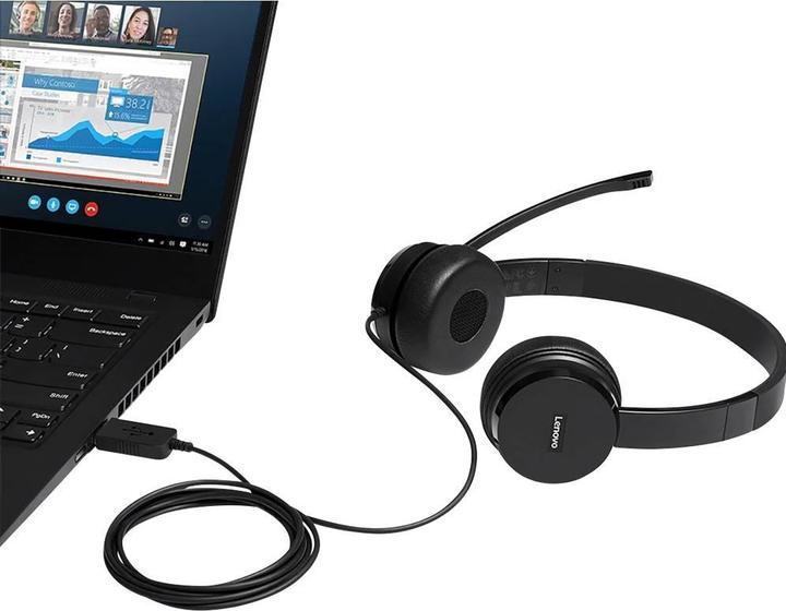 Image du produit Lenovo 100 Stereo (Filaire, USB Type-B)