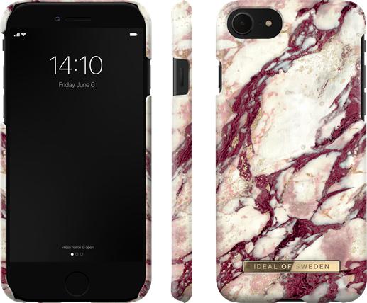 Actual product image iDeal Of Sweden Designer Hard Cover Calacatta Ruby Marble (Apple iPhone SE (2nd Gen), Apple iPhone SE (3rd Gen), Apple iPhone 7, Apple iPhone 8)