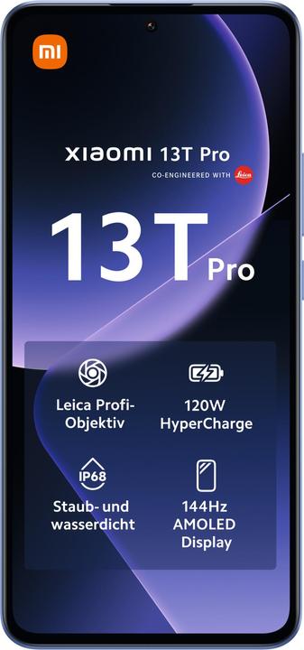 Produktbild Xiaomi 13T Pro (512 GB, Alpine blue, 6.67", Dual SIM, 50 Mpx, 5G)