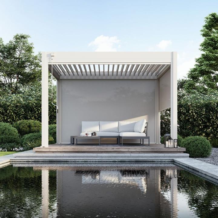 Actual product image Weide Sonnenrollo für Pergola 4.00m Sand (9 cm, 370.50 cm)