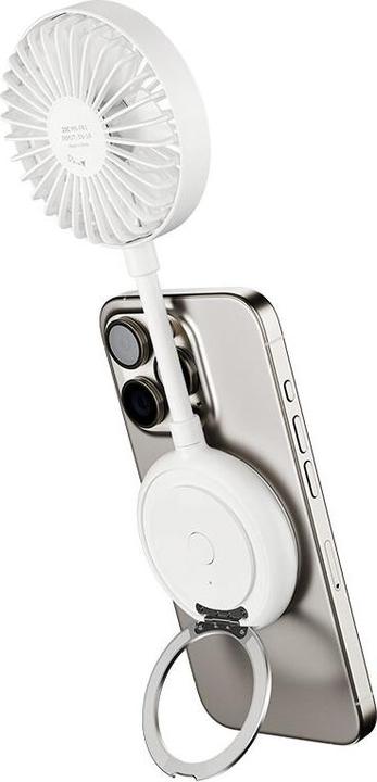 Actual product image JJC MS FA1 WHITE Magnetic Phone Fan