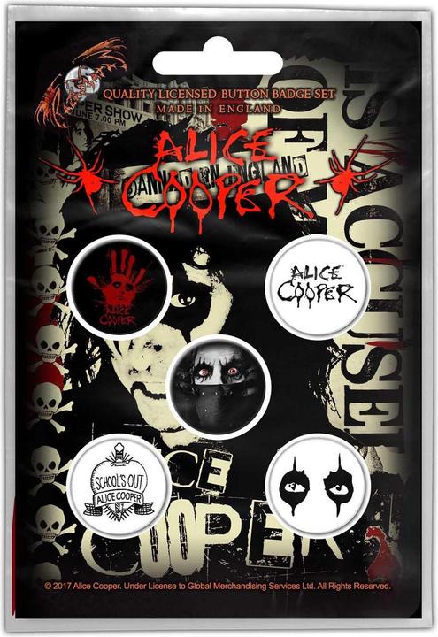 Immagine prodotto Alice Cooper Occhi Distintivo Misura Confezione 5