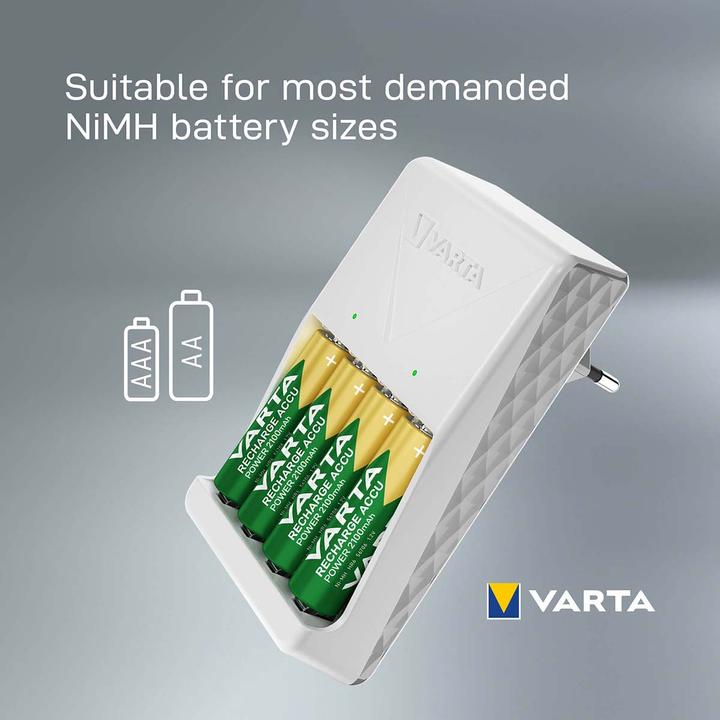 Produktbild Varta Plug Charger (1 Stk., AA, 1600 mAh, Ladegerät inkl. Akku)