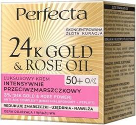 Image du produit Perfecta Crème anti-rides 24K Gold & Rose Oil 50+ 50Ml (50 ml)