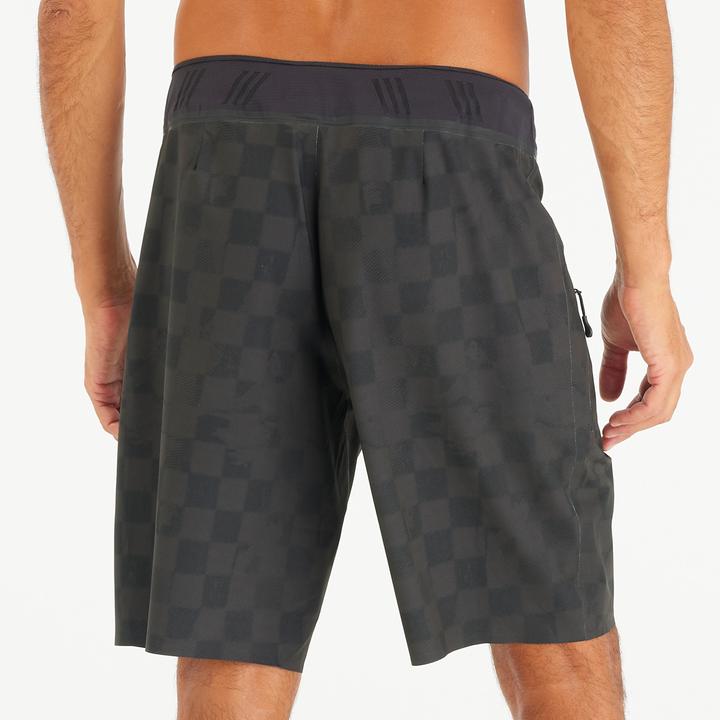 Immagine prodotto Olaian Boardshorts Herren lang Morpho Checky 20" schwarz (44)