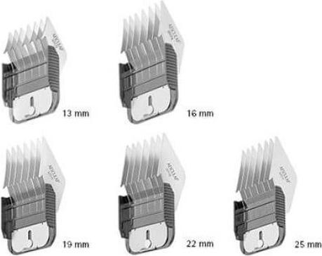 Actual product image Kerbl GT170 Attachment comb set for GH700/GT736/GT748/GT710 Favorita shaving head, 5 pieces (Dog)